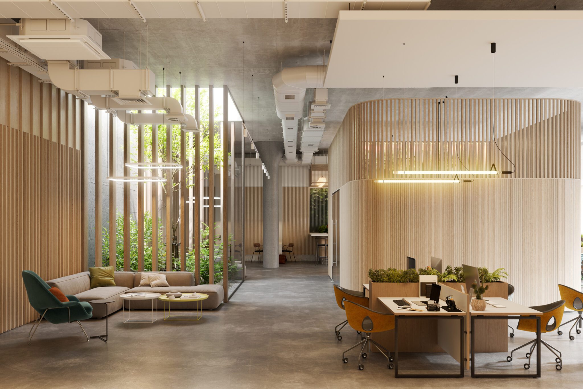Modern office space with natural light.